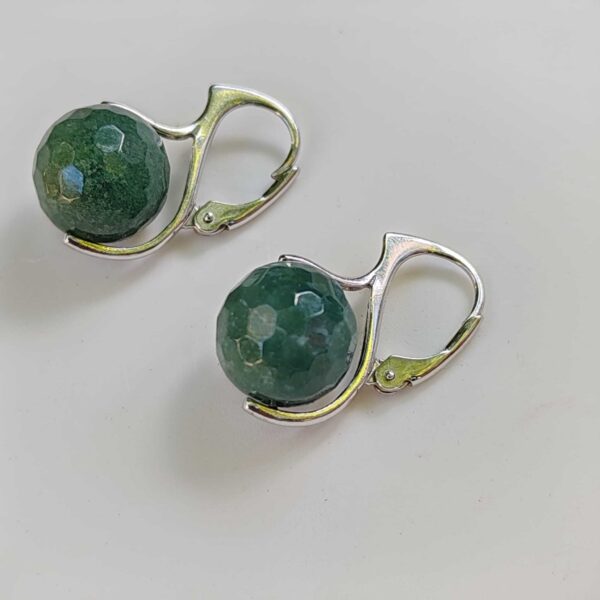 Cercei agat verde