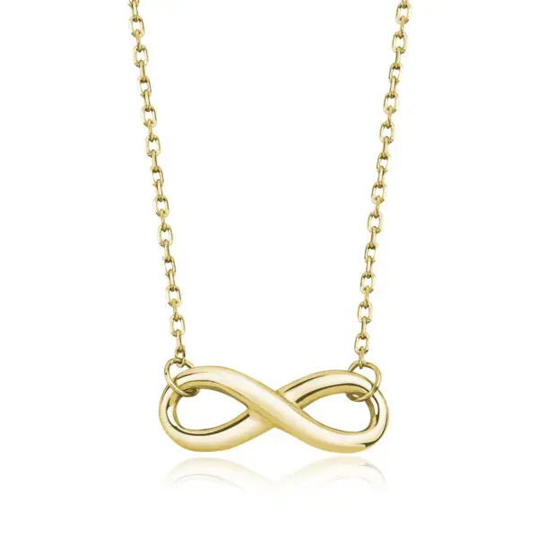 Lantisor infinit, colier infinit placat aur 14k, 42-45 cm